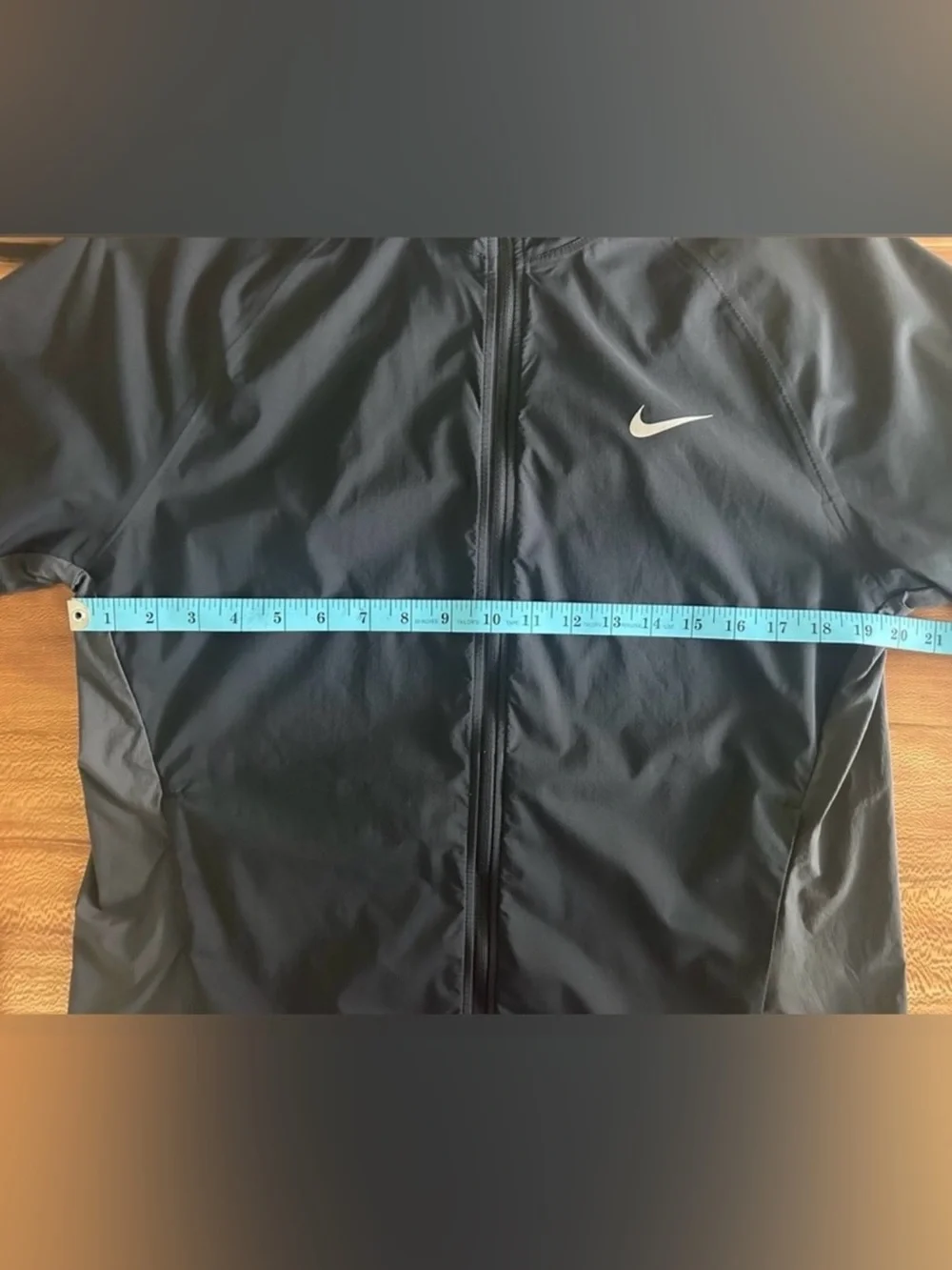 Women’s Nike Shield Windbreaker Jacket Black Grey | Size: Large